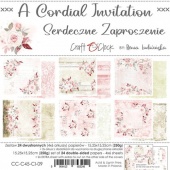 Craft O'Clock 6x6 Paper Pack - Cordial Invitation